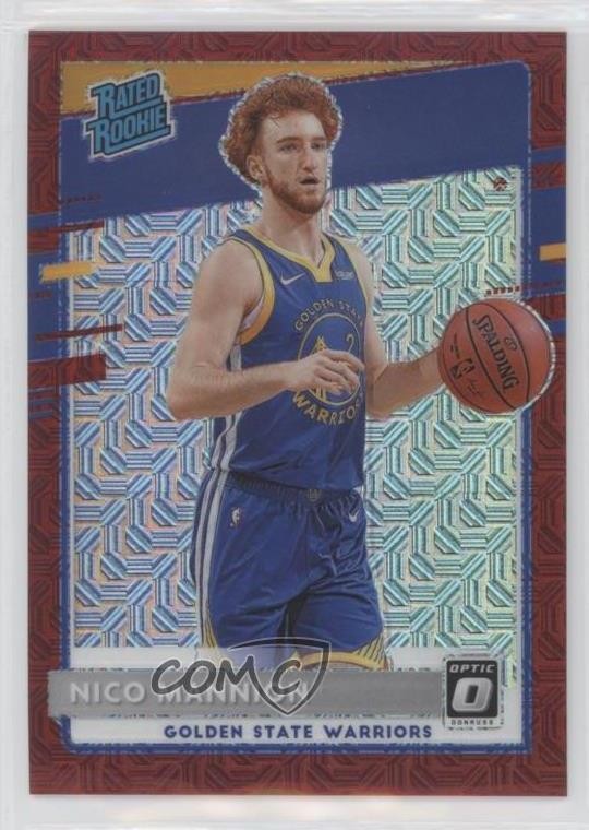 2020 Panini Donruss Optic Rated Rookie Choice Red Prizm 19/88 Nico Mannion 0bv4