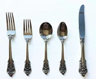 Wallace Grande Baroque Sterling Silver 5-Piece Place Setting Flatware No Mono