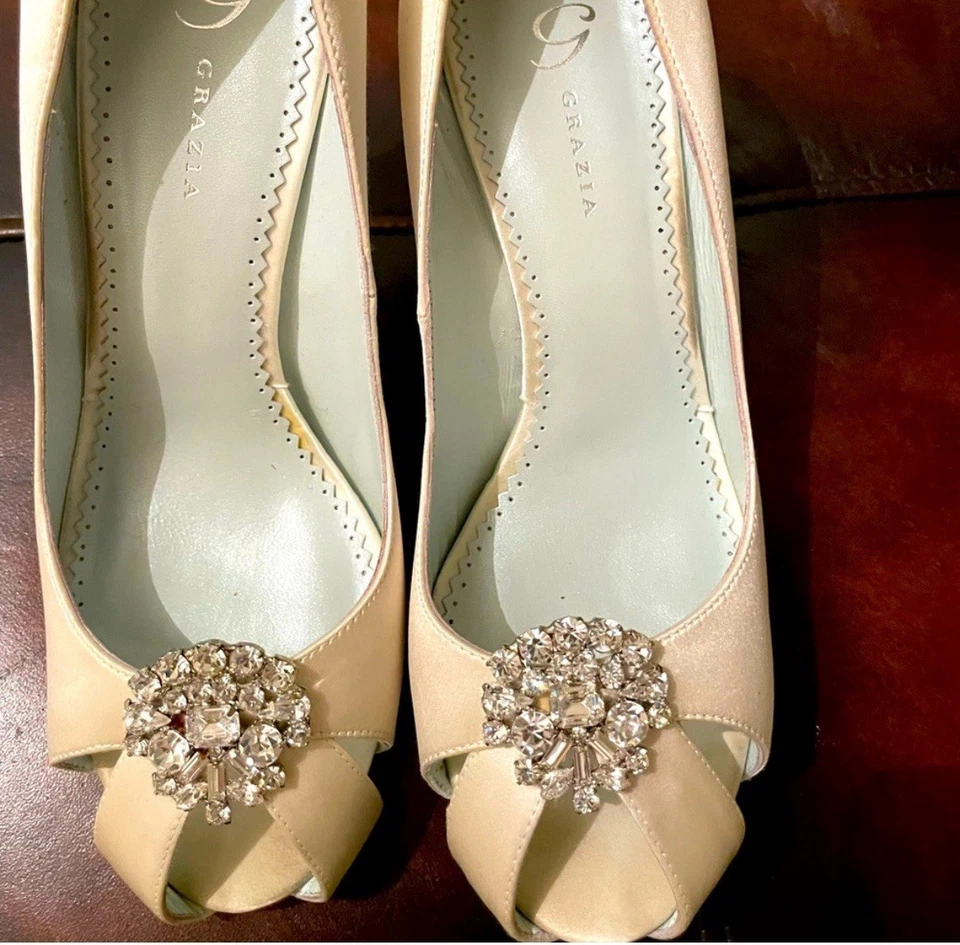 Zapatos de boda Grazia talla 8 Foto 2 de 2