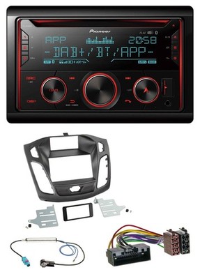 Pioneer 2DIN DAB MP3 Bluetooth USB CD Car Stereo for Ford Focus (2011-2014)