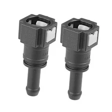  2pcs Fuel Line Quick Connect Straight Push-On Single Barb Fuel Hose Adapter 