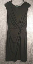 Lauren Ralph Lauren Dress Size 8 Women's Sleeveless Bow Tie Waist Black