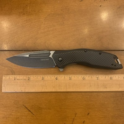 Kershaw Carbon Fiber Flourish 3935 Assisted Blade Folding Knife 