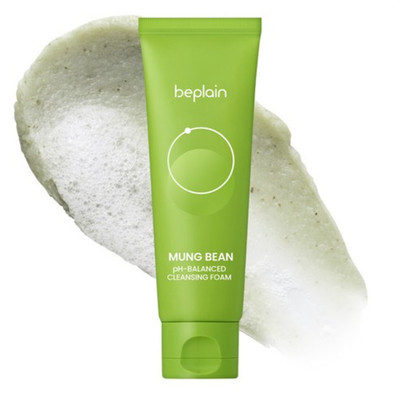 BEPLAIN Mung Bean pH-Balanced Cleansing Foam 80ml Korean Facial Cleanser Acne