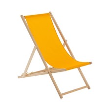 Wooden Deck Chair Chairs Traditional Folding Sun Lounger Garden Beach Seaside 