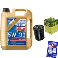 Mann Inspektionspaket 5L Liqui Moly Longlife 5W-30 FüR Subaru Forester 2.0 AWD