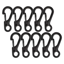 30 Pcs Spring Hook Carabiner Clip Snap Hooks Climbing Buckle Bulk
