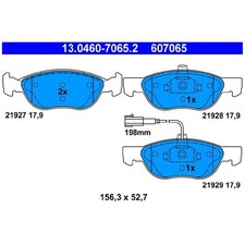 Satz Bremsbeläge Bremsklötze vorne für Fiat Barchetta 183 Brava 182 | 412417