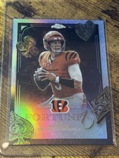 2025 Topps Chrome Football NFL JOE BURROW  FORTUNE Refractor F15-5