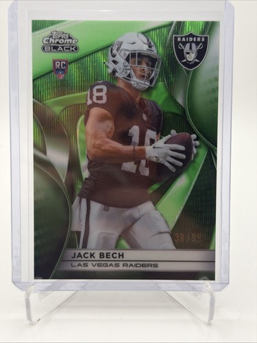 2025 Topps Chrome Black - Jack Bech #126 Green /99 (RC)