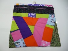 Peg Laundry Bag Line Hanging Patchwork Cloth Handmade OOAK LOT4