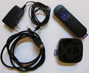 Roku 2 XD Media Streamer Box with Remote, Power Adapter & HDMI Cable