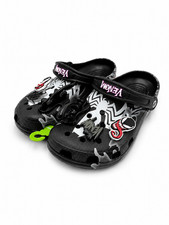 Crocs Marvel Venom Classic Clog Black White Shoes New Minor Factory Defects