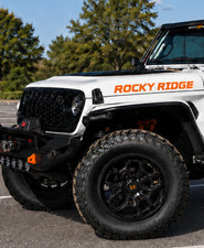 Vinyl Hood Decal Graphics - Fits Compatible W Jeep Rocky Ridge - 2 Vinyl Hood Decal Graphics - Fits Compatible W Jeep Rocky Ridge - 2