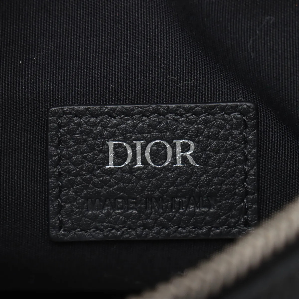 Dior Saddle Bag Leather Sling backpack Black thumbnail 7