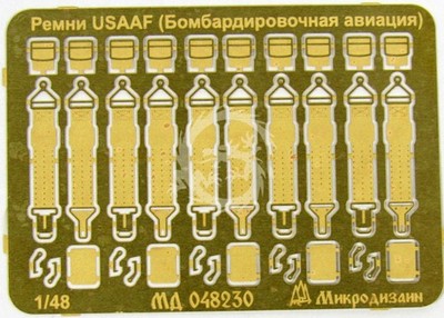 Elementy fototrawione, pasy bezpieczeństwa samolotów  Microdesign, MD048230,