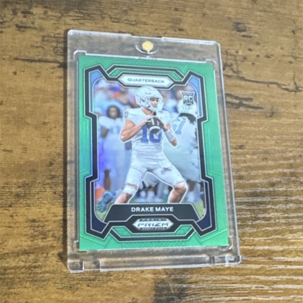 Panini 2024 Prizm Draft Picks Drake Maye Green Prizm Rookie #103