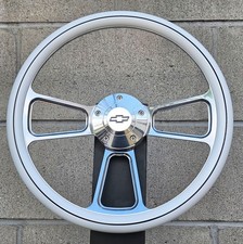 14 Wheel Striped White Wrap Chevy Horn Hub 64-66 Chevy Pontiac Olds Buick 14 Wheel Striped White Wrap Chevy Horn Hub 64-66 Chevy Pontiac Olds Buick