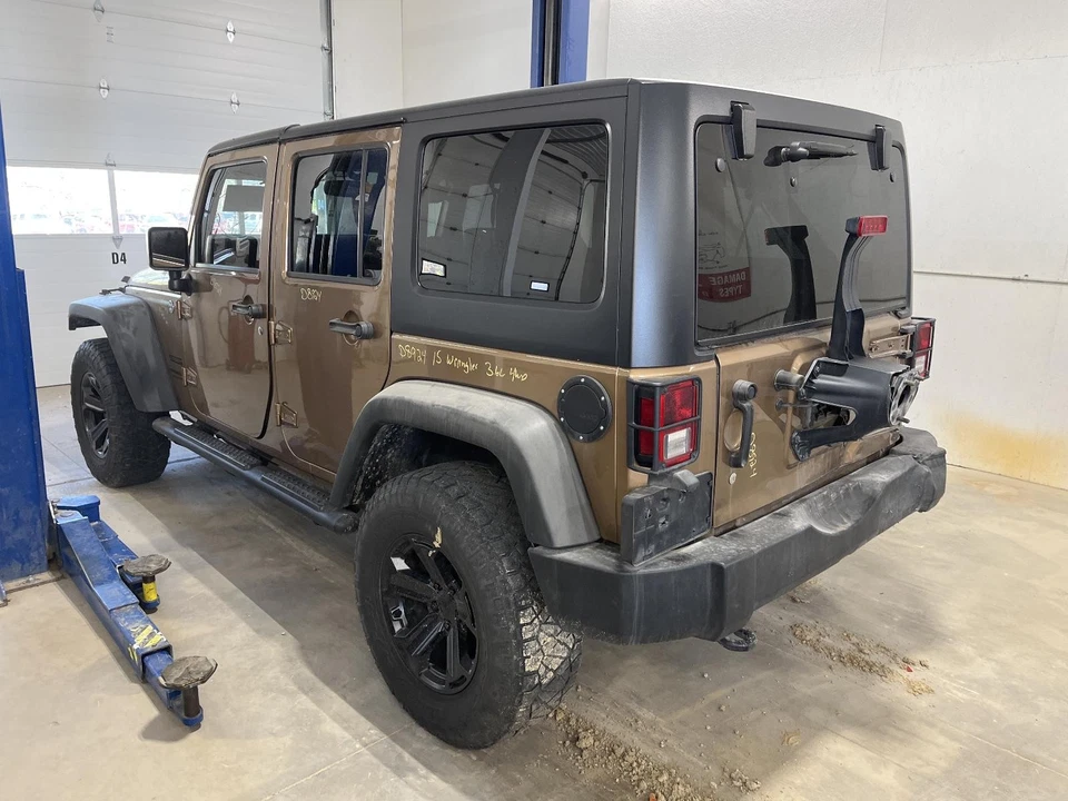 Used Speedometer Gauge fits: 2015 Jeep Wrangler cluster Sahara 100 MPH w/vehicle - Image 3 of 4