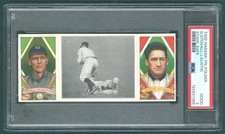 1912 Hassan Triple Folders T202 James Austin/George Stovall- Stahl Safe PSA 2