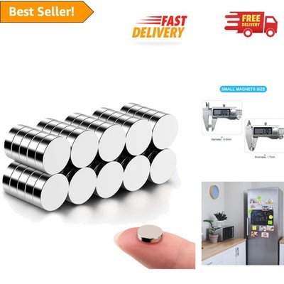 Durable Nickel-Plated 50Pcs Tiny Round Magnets - Perfect for Small Models