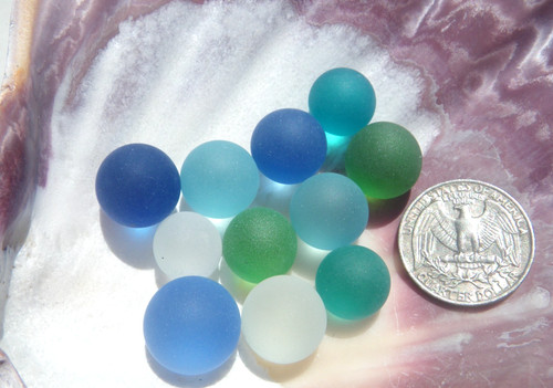 Sea Glass, Collection of Translucent Marbles