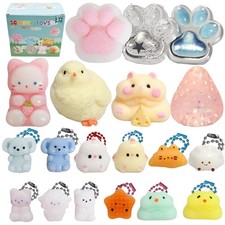 19pcs Squishy Pack,Fidget Toys Kit,Include taba Squishies Party Favors for Ki