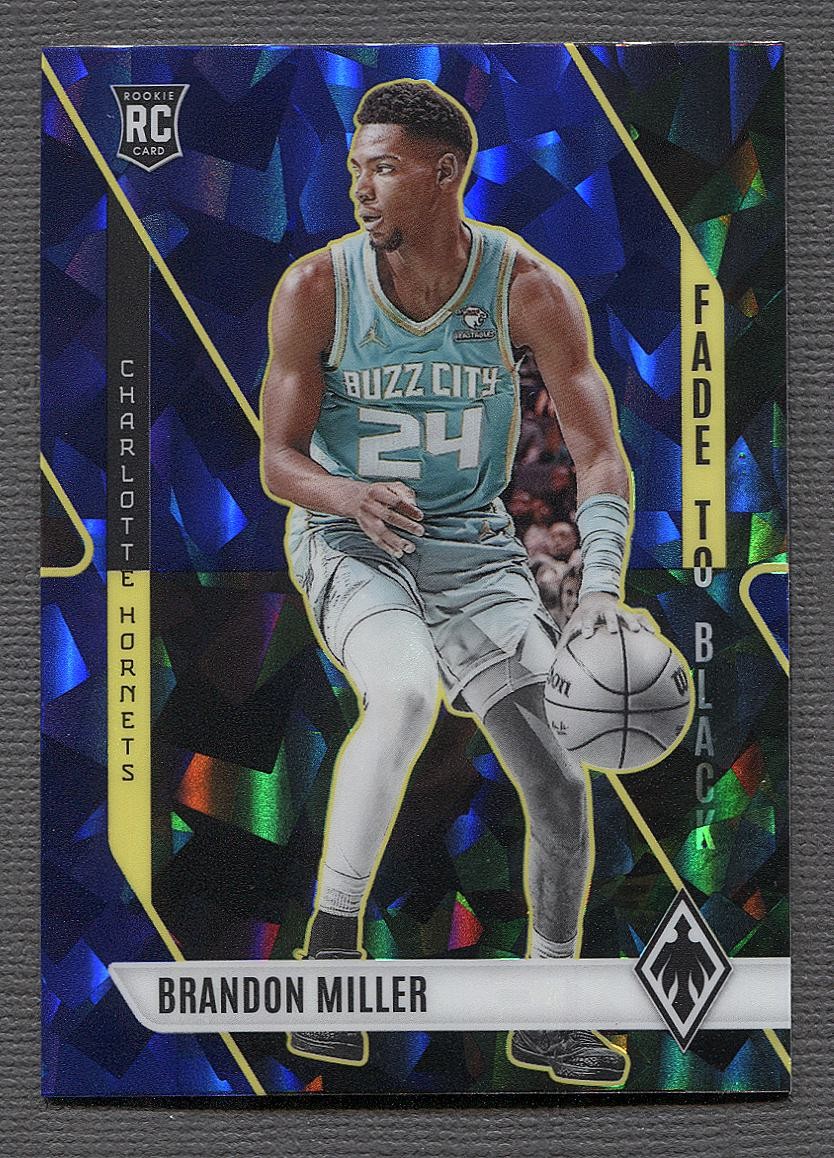 2023-24 Panini Phoenix Fade To Black Phoenix Blue Ice #8 Brandon Miller RC