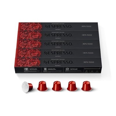 Nespresso OriginalLine Ispirazione Napoli Dark Roast Pods, 50 Count.