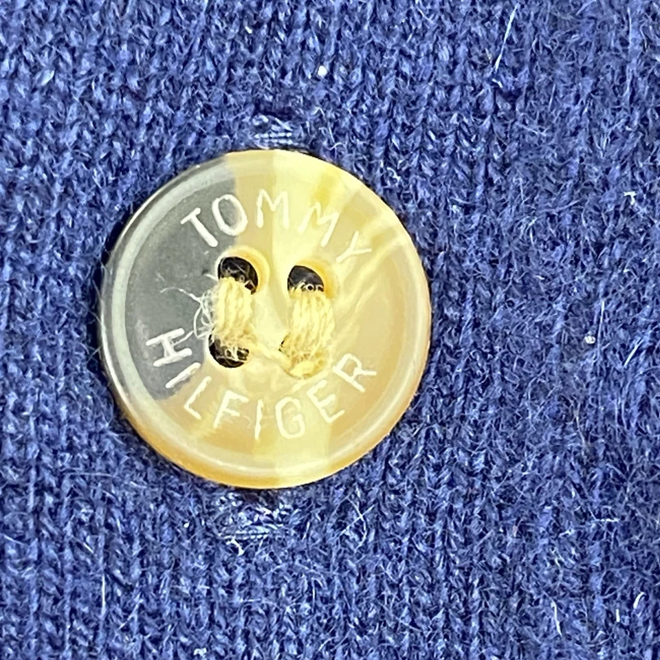 Chaleco Suéter Vintage Tommy Hilfiger Azul Marino Lujo 100% Cachemira Preppy XXL Foto 2 de 4