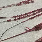 Vintage Mercury Glass Christmas Bead Wire Spike Floral Pick Stems Sprays Pink — photo 5