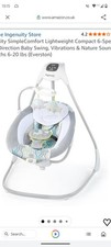 Ingenuity Baby Swing Seat Vibrating, Foldable, Melodic Sounds