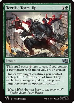 Terrific Team-Up #819 *Foil* (NM) Commander: Marvel Super Heroes (MSC) MTG