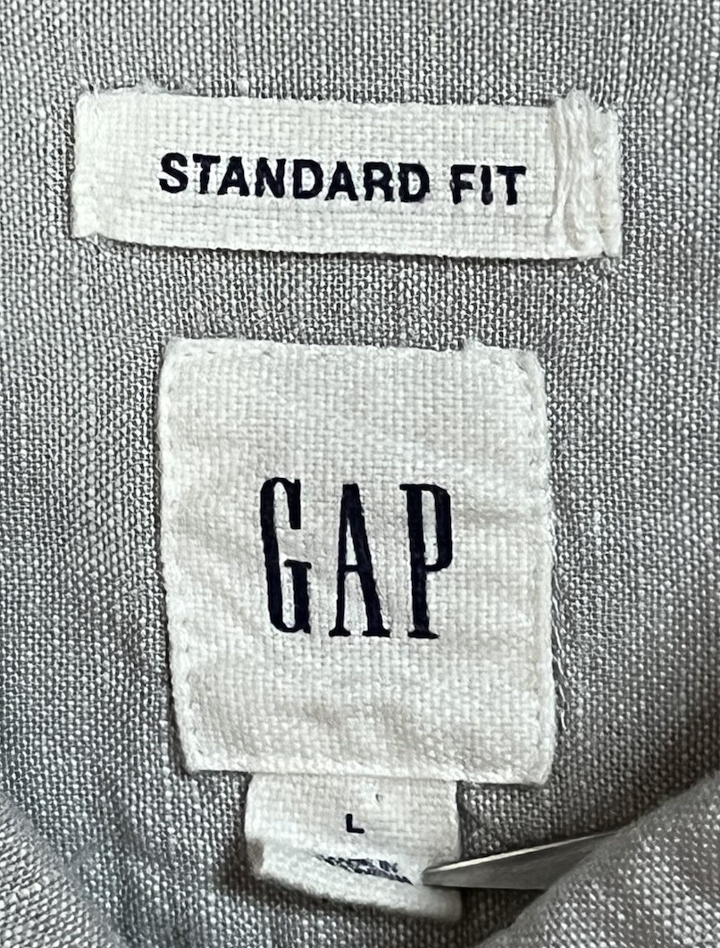 GAP Standard Fit Gray Button Down Long Sleeve Shi… - image 5