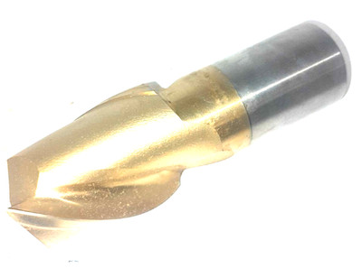 1-1/2'' TiN Coated End Mill, 2-1/4''Flute, 1-1/4''Shank, 4-1/2'' OAL,HSS (UE-12-G-9)