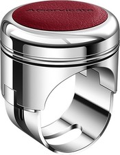 Gałka kierownicy samochodowej Spinner Obrotowy uchwyt gałki samobójczej Obrotowa czerwona skóra bydlęca