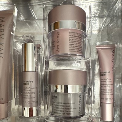 Mary Kay TimeWise Repair Volu-Firm 5-Pc Set Cleanser Serum Day/Night Eye SPF 30