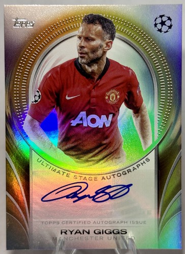 Ryan Giggs #USA-RG 2024 Topps UEFA Ultimate Stage Autograph card