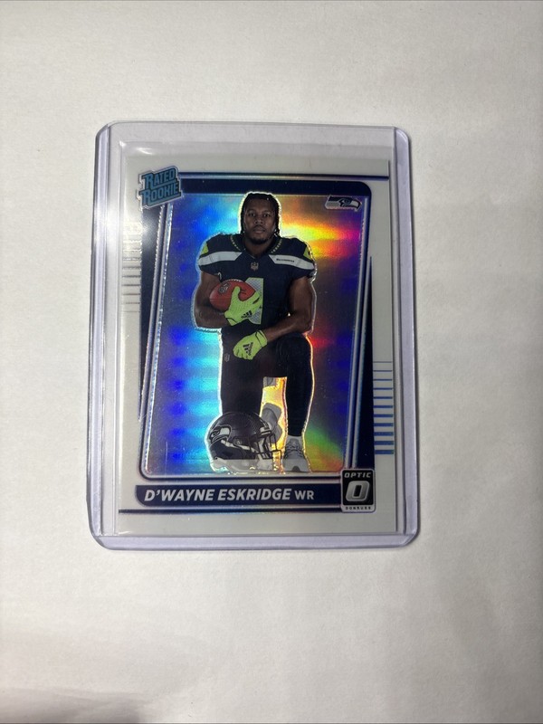 2021 Donruss Optic D’wayne Eskridge HOLO RATED ROOKIE PHOTO VARIATION RARE SP RC