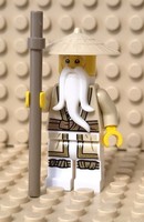 Lego® Ninjago Minifigur Meister WU MIT Stab NEU & Unbenutzt NJO741 Master Sensei