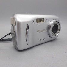 Olympus FE-120 6.0 MP Compact Digital Camera Silver Tested