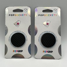 BRAND NEW  2-Pk PopSockets Carbonite Weave Pop-Up Phone Holder - Swappable Top
