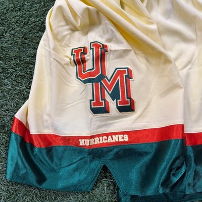 Game Issued Miami Hurricanes Adidas Authentic Women's Vintage bball Shorts xl