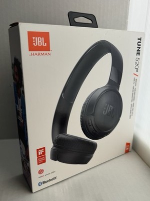 JBL Tune 520BT Wireless On Ear Headphones Bluetooth Pure Bass Black New