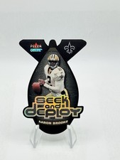 2001 Fleer Genuine Aaron Brooks #8 SD Seek and Deploy New Orleans Saints