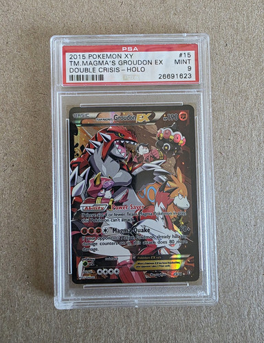 Team Magma's Groudon-EX graded PSA 9 for sale on eBay