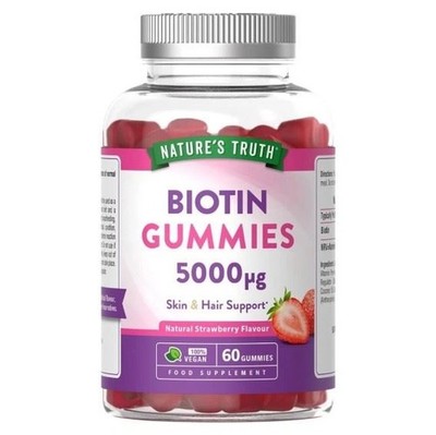 Nature's Truth Biotin 5000ug - 60 vegane Gummis