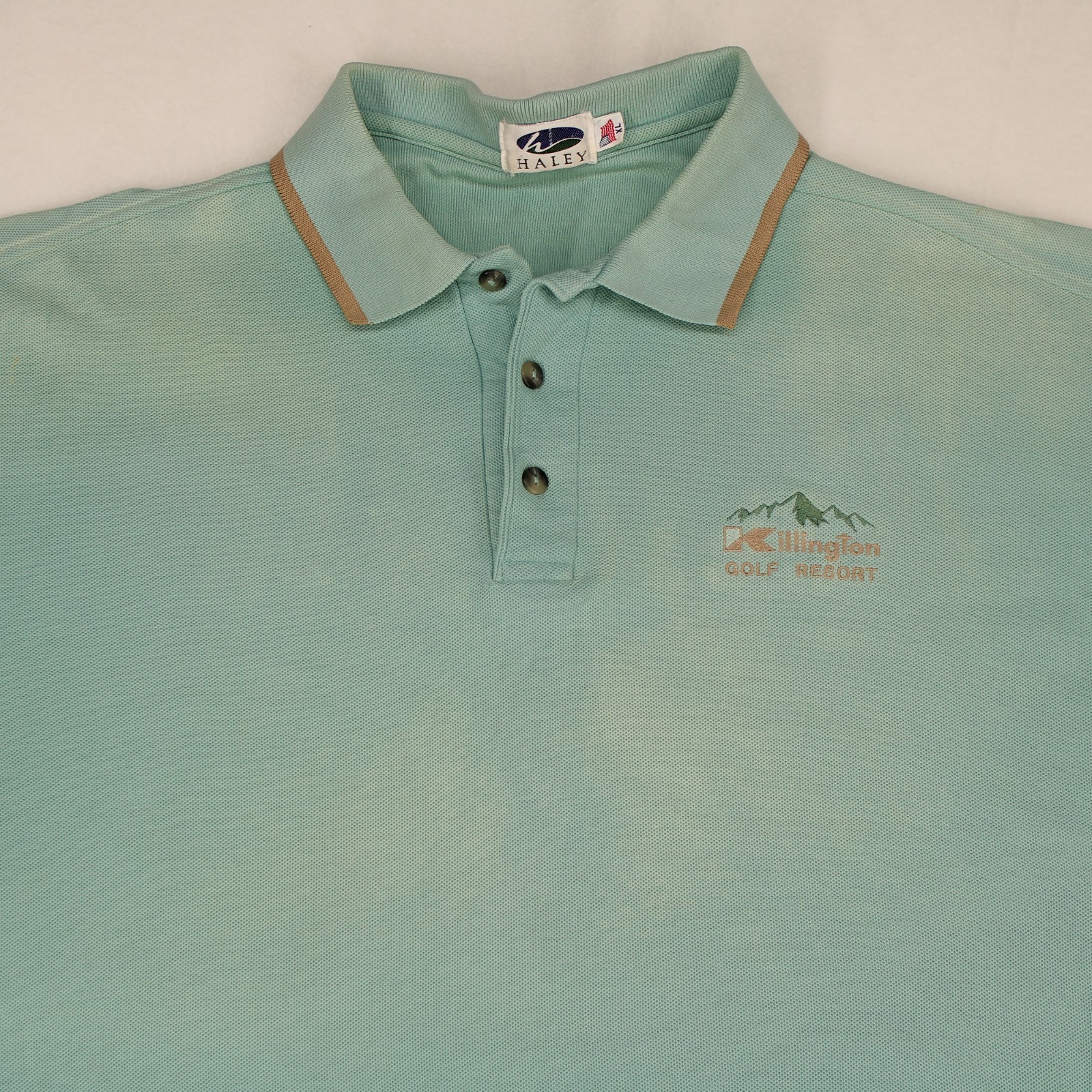 HALEY Vtg 90s KILLINGTON Golf Center Ski Resort Polo SHIRT Men