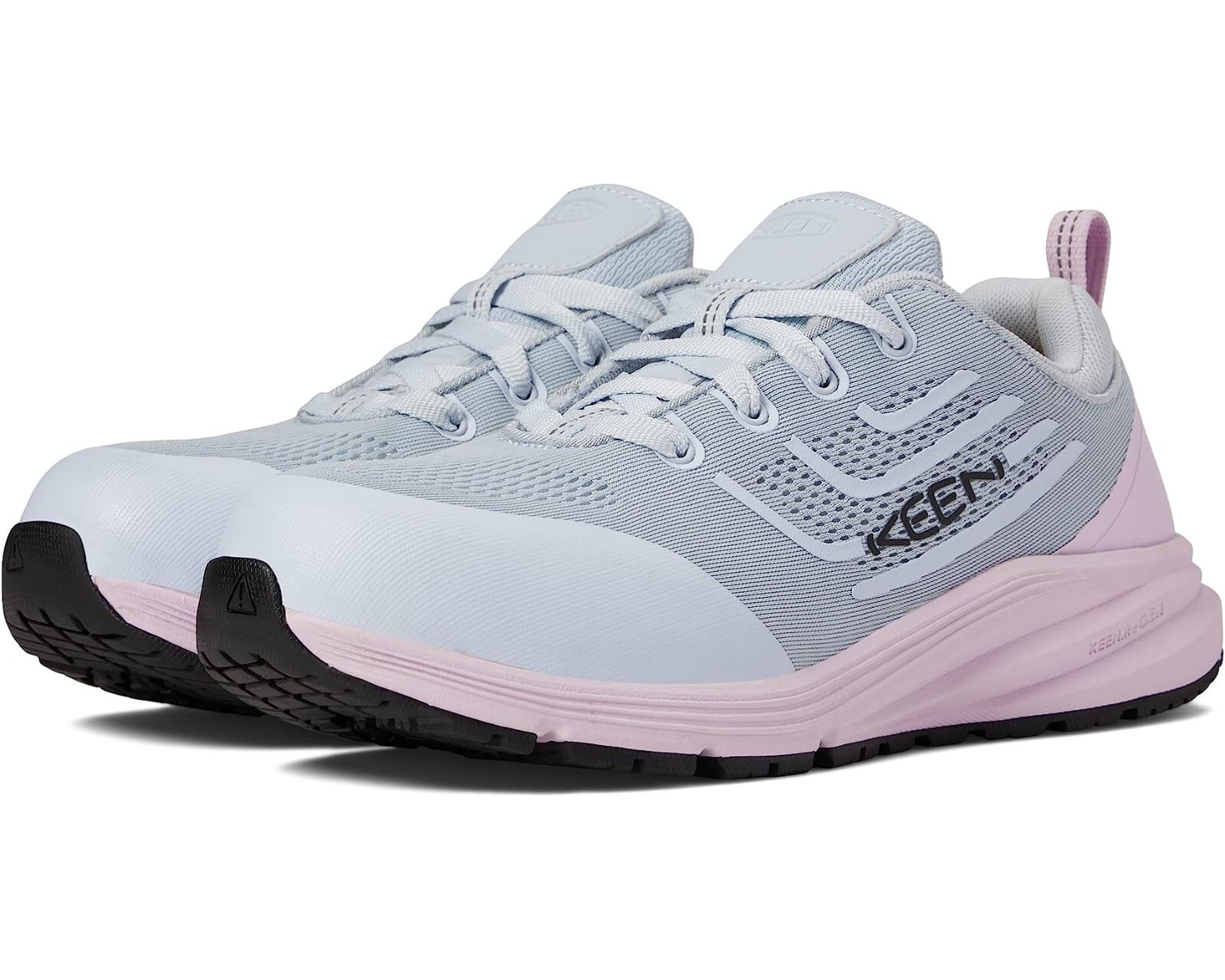 Scarpe antinfortunistiche KEEN Utility donna 6 W grigio largo rosa rosa stringate NUOVE