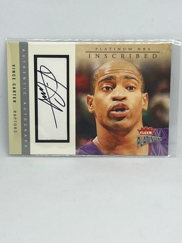 VINCE CARTER 2003-04 FLEER PLATINUM INSCRIBED #111/280 TORONTO RAPTORS